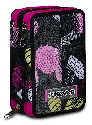 Astuccio scuola Seven 3 zip Kiddie Crush